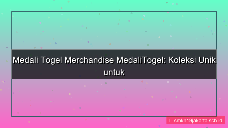 MEDALI TOGEL merchandise medalitogel