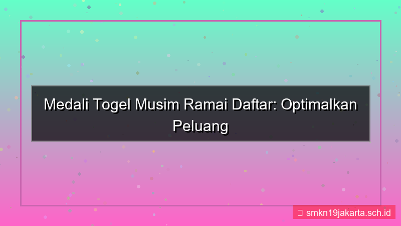 gambar MEDALI TOGEL musim ramai daftar