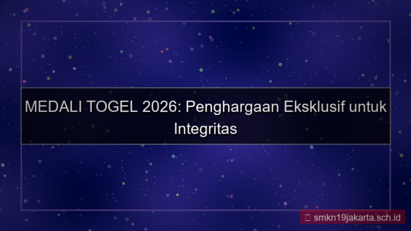 konten MEDALI TOGEL penghargaan medalitogel 2026