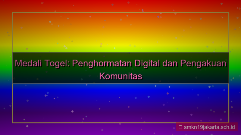 desain MEDALI TOGEL penghormatan medalitogel