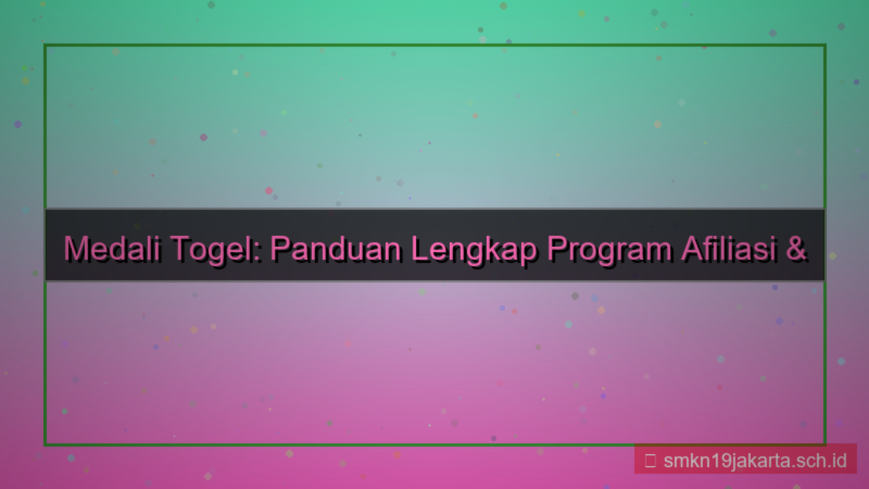 gambar MEDALI TOGEL program afiliasi daftar