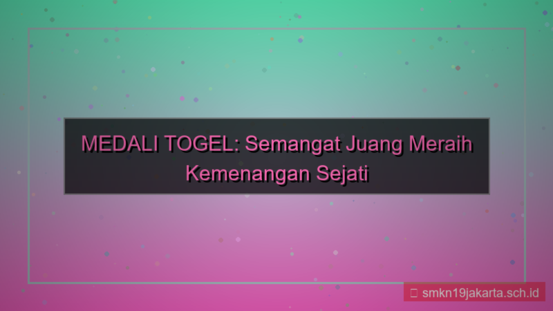 desain MEDALI TOGEL semangat juang medalitogel