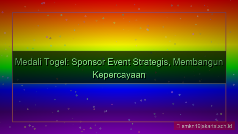 MEDALI TOGEL sponsor event medalitogel
