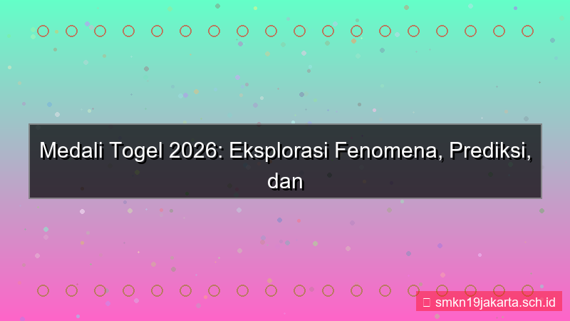 MEDALI TOGEL tagar medalitogel2026