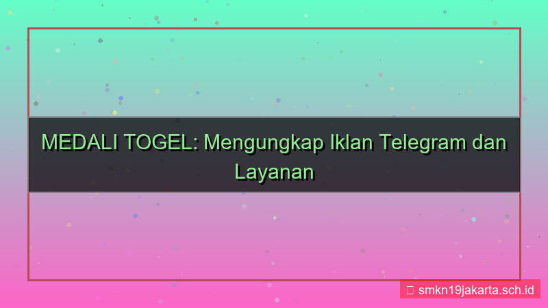 MEDALI TOGEL telegram ads medalitogel