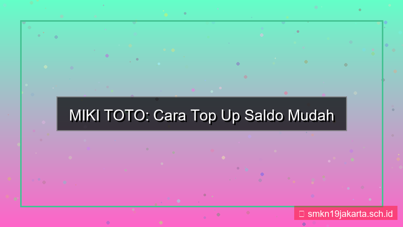 MIKI TOTO alfamart top up mikitoto