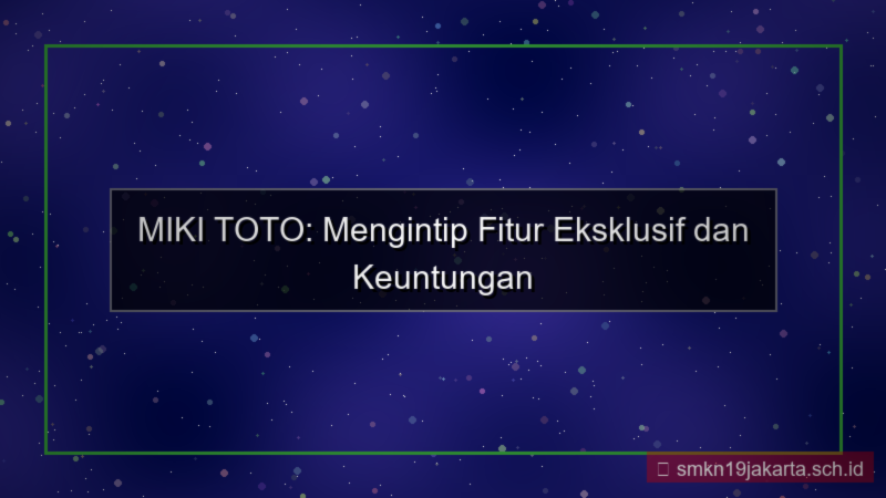 visual MIKI TOTO fitur beta tester akun