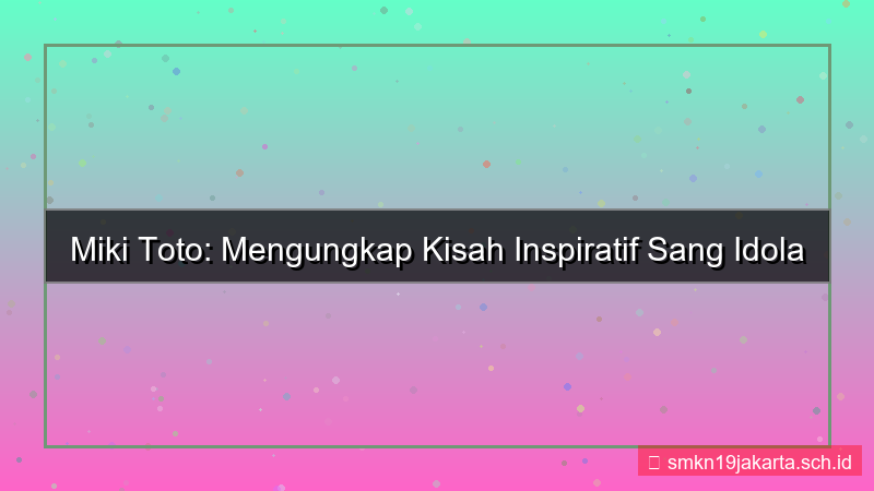 visual MIKI TOTO idola mikitoto