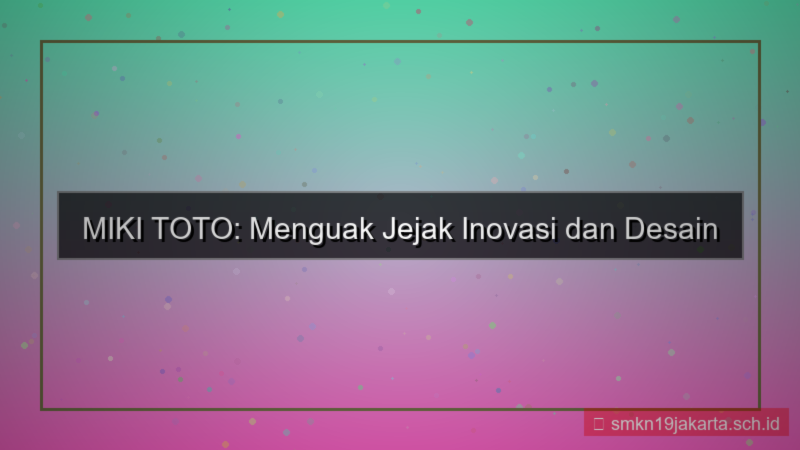 ilustrasi MIKI TOTO ikon mikitoto