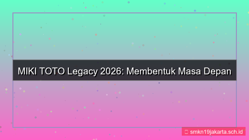 MIKI TOTO legacy mikitoto 2026