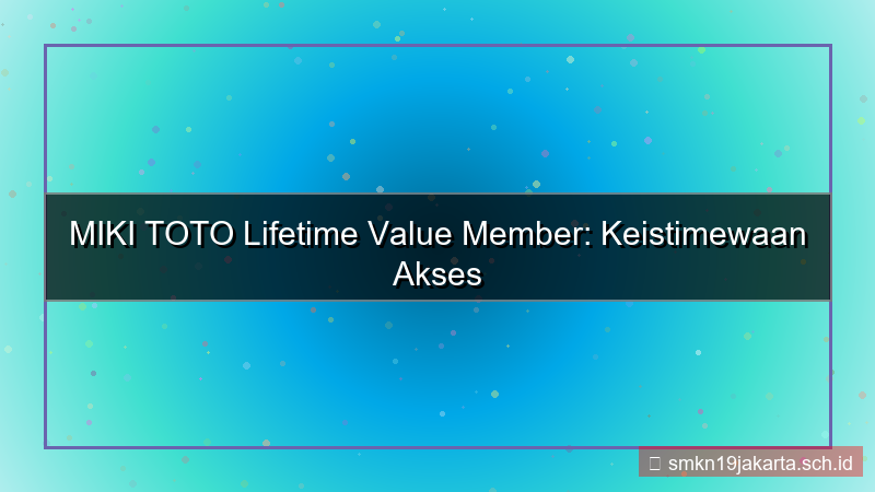 MIKI TOTO lifetime value member mikitoto