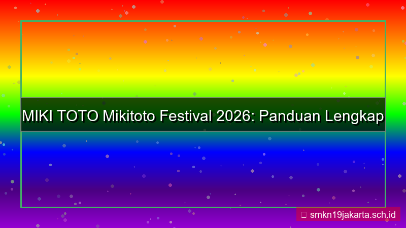 MIKI TOTO mikitoto festival 2026