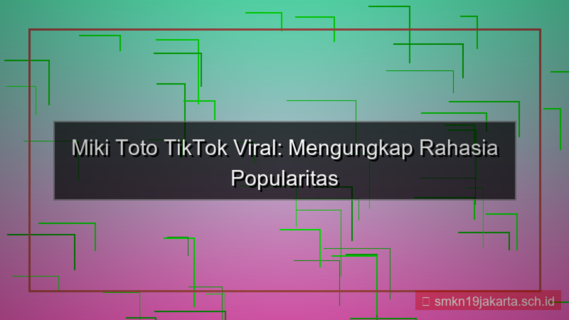 MIKI TOTO tiktok mikitoto viral