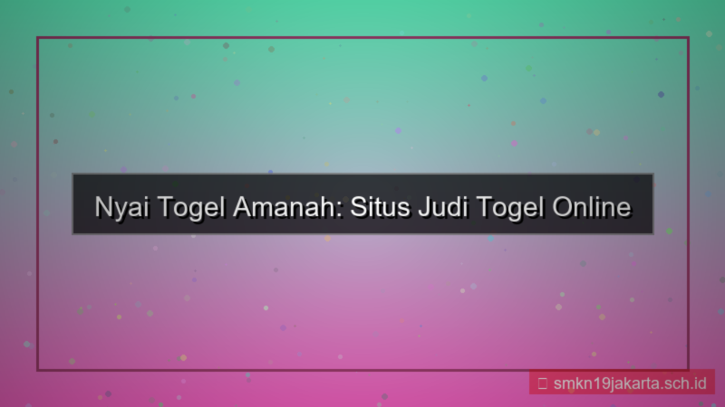 ilustrasi NYAI TOGEL amanah nyaitogel