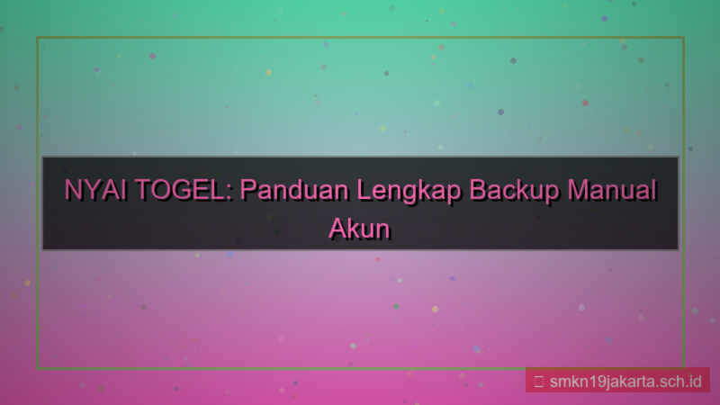 tampilan NYAI TOGEL backup manual akun