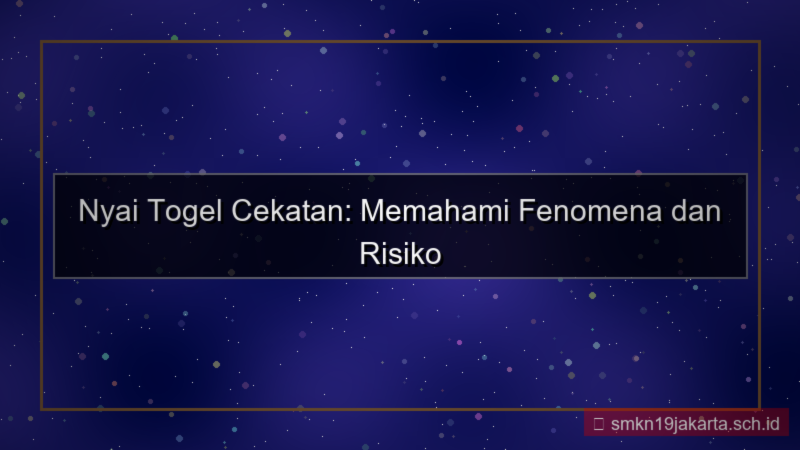 konten NYAI TOGEL cekatan nyaitogel