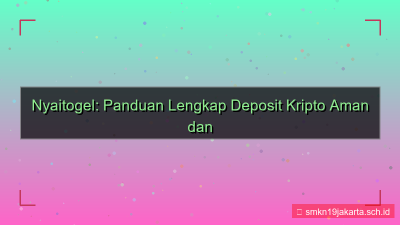 gambar NYAI TOGEL crypto deposit nyaitogel