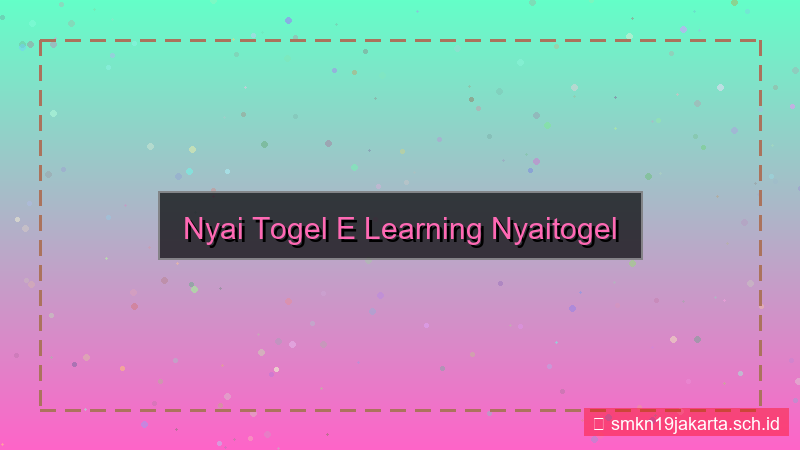 visual NYAI TOGEL e learning nyaitogel
