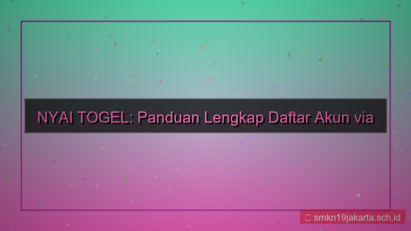 ilustrasi NYAI TOGEL embed form daftar nyaitogel