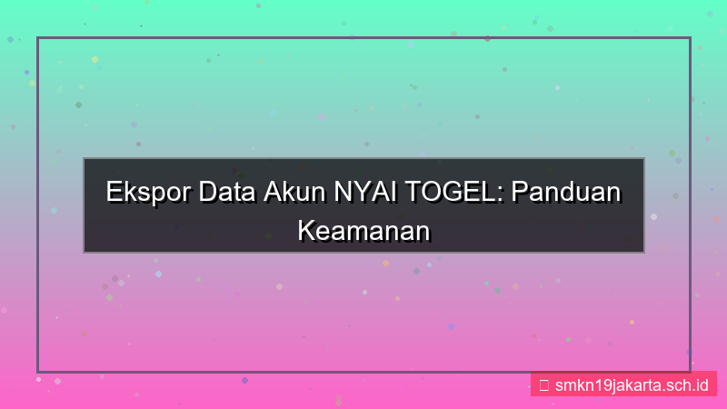 tampilan NYAI TOGEL export data akun