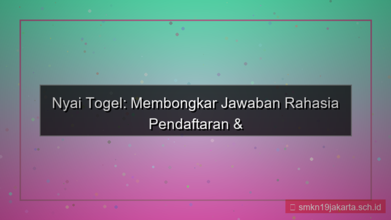 tampilan NYAI TOGEL jawaban rahasia daftar
