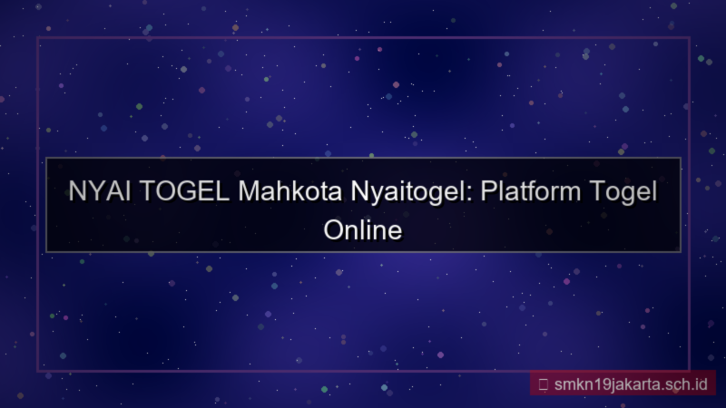 desain NYAI TOGEL mahkota nyaitogel