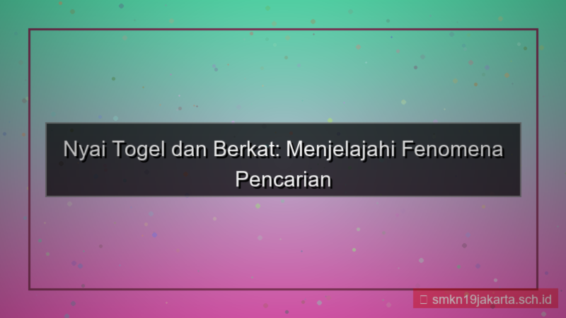 ilustrasi NYAI TOGEL nyaitogel berkat