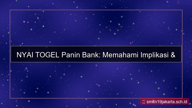konten NYAI TOGEL panin bank nyaitogel
