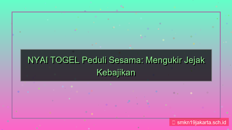ilustrasi NYAI TOGEL peduli sesama nyaitogel