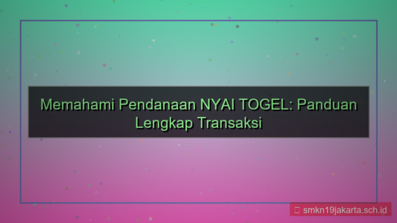 NYAI TOGEL pendanaan nyaitogel