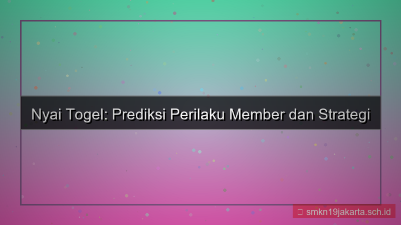 ilustrasi NYAI TOGEL prediksi perilaku member