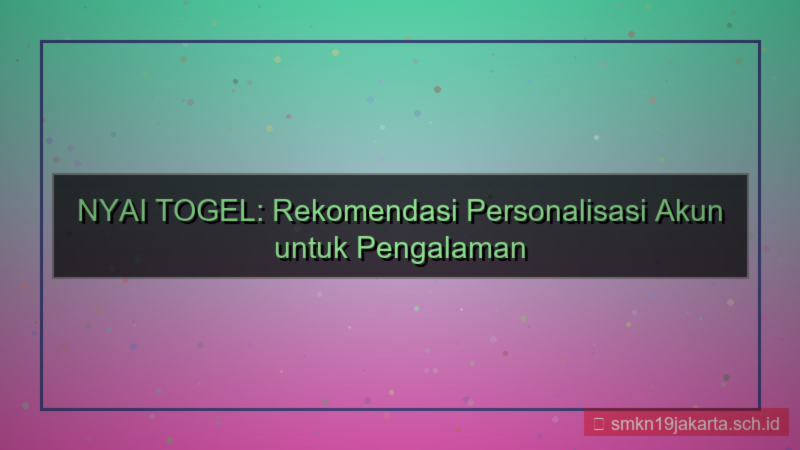 gambar NYAI TOGEL rekomendasi personalisasi akun