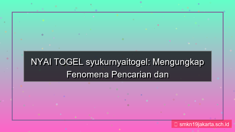 NYAI TOGEL syukur nyaitogel
