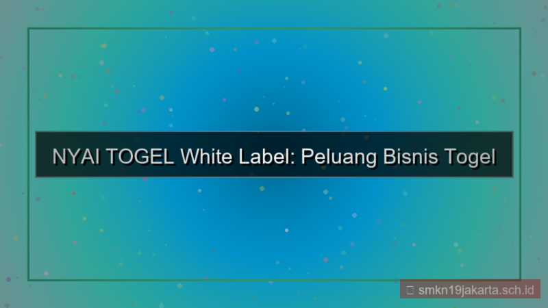 NYAI TOGEL white label nyaitogel