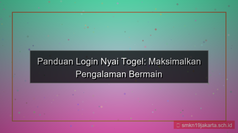 tampilan NYAI TOGEL widget login nyaitogel