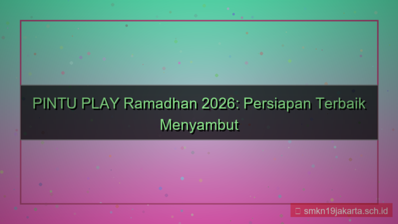 konten PINTU PLAY pintuplay ramadhan 2026