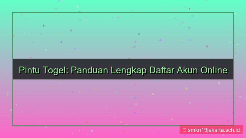 ilustrasi PINTU TOGEL bahasa inggris daftar