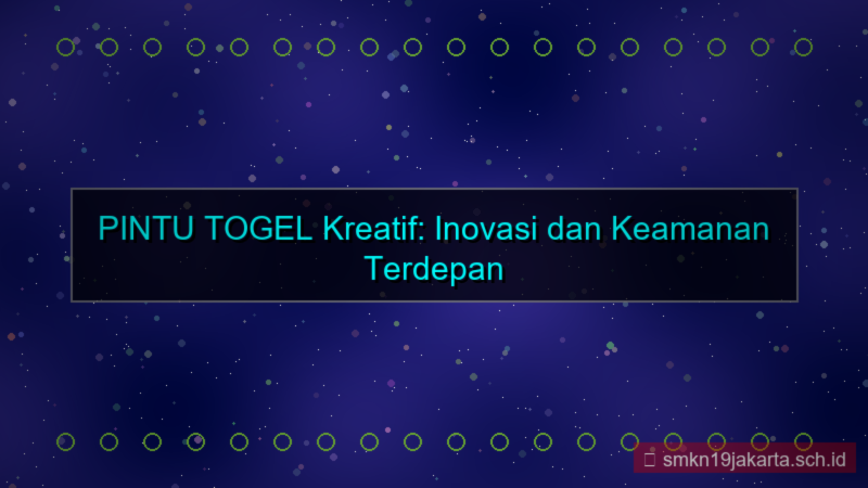 konten PINTU TOGEL kreatif pintutogel
