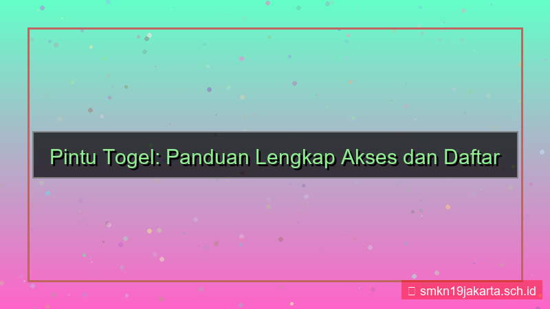 tampilan PINTU TOGEL landing page daftar pintutogel