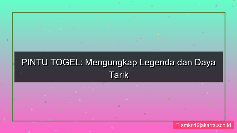 visual PINTU TOGEL legenda pintutogel