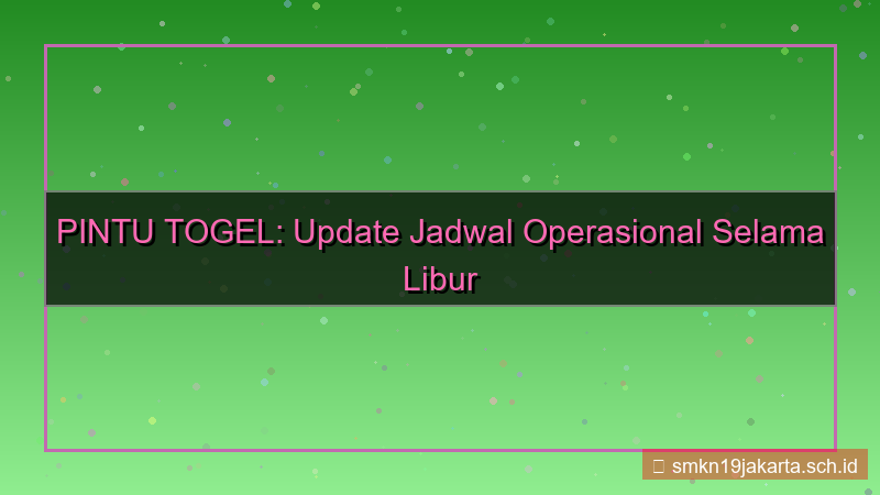gambar PINTU TOGEL libur nasional update