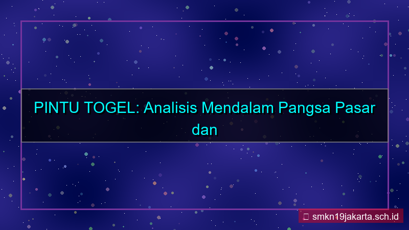 PINTU TOGEL market share pintutogel