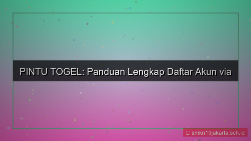 PINTU TOGEL motion bank daftar