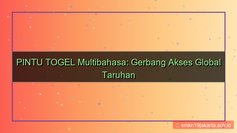 PINTU TOGEL multibahasa pintutogel