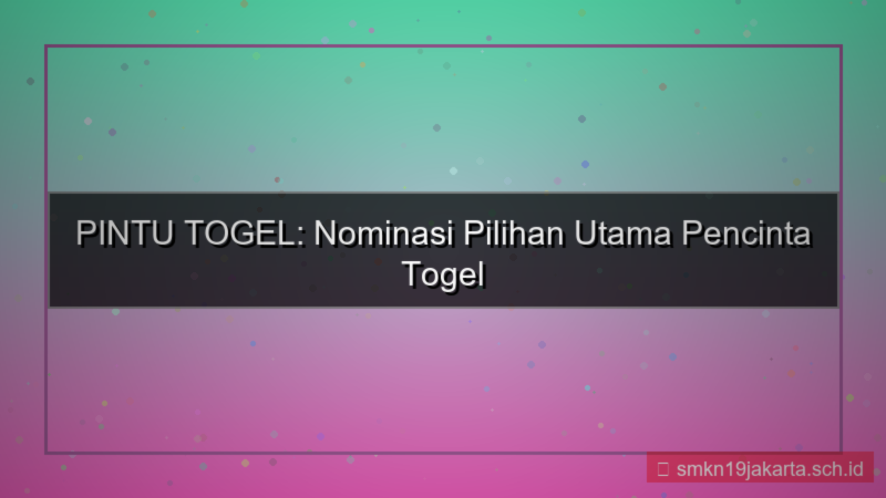 visual PINTU TOGEL nominasi pintutogel