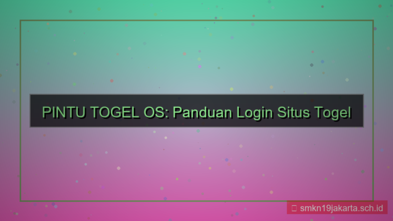ilustrasi PINTU TOGEL os terpopuler login