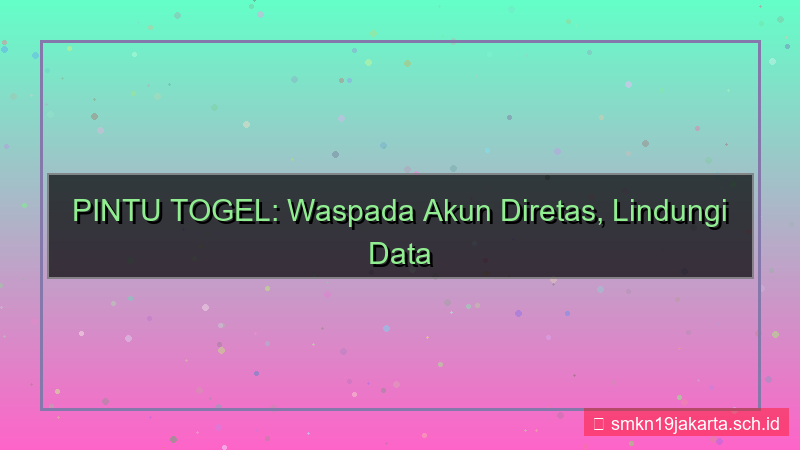 gambar PINTU TOGEL peringatan akun diretas