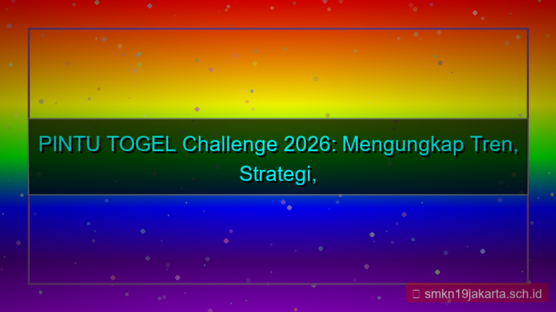 konten PINTU TOGEL pintutogel challenge 2026
