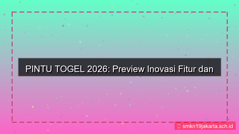 konten PINTU TOGEL preview update 2026