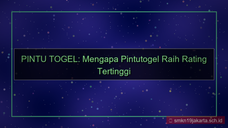 visual PINTU TOGEL rating tertinggi pintutogel